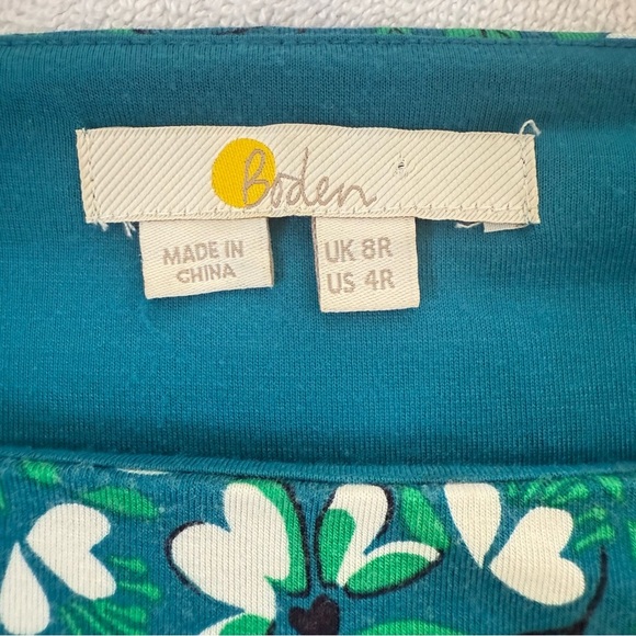 BODEN Eloise Jersey Floral Dress Size 4 With Pockets - Picture 9 of 11